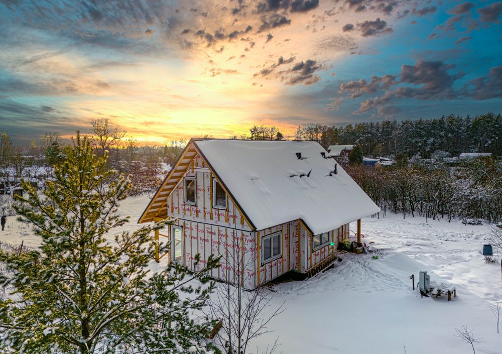 Norge House factory aerial view